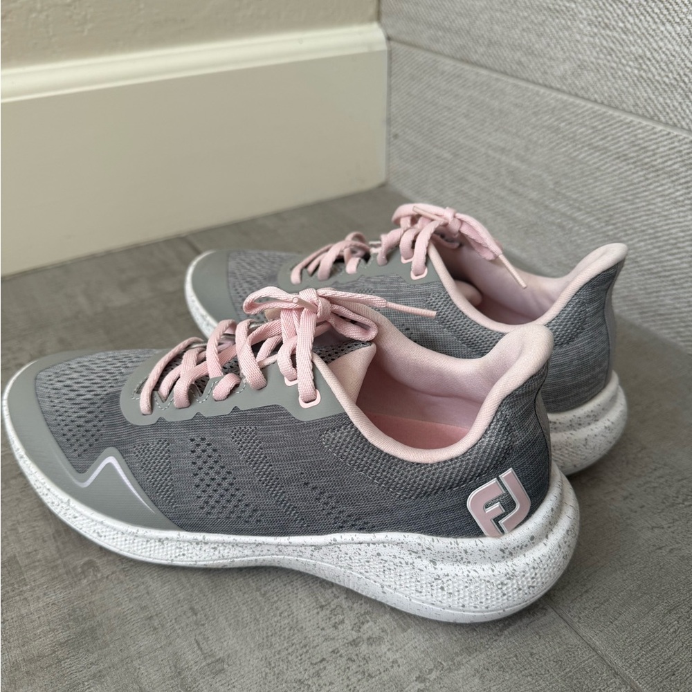 Women's Gray and Pink Athletic Shoes